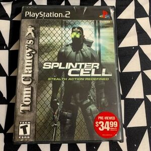 PS2 Tom Clancy's Splinter Cell with manual Excellent use. Condition